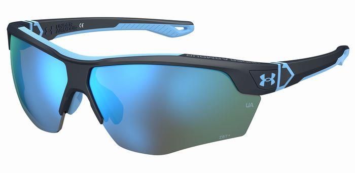 UNDER ARMOUR da sole maschera nero-azzurra per sci e ciclismo.