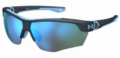 UNDER ARMOUR da sole maschera nero-azzurra per sci e ciclismo.