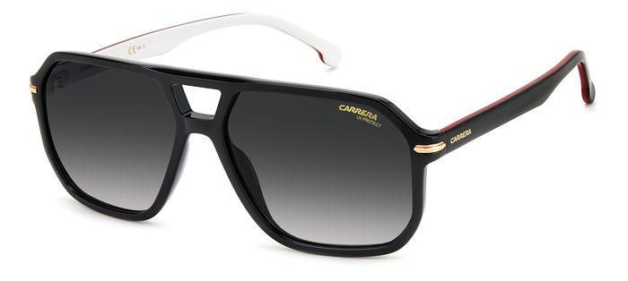 Carrera da sole doppio ponte nero-bianco