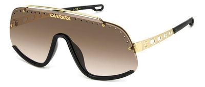 CARRERA da sole maschera marrone-oro per sci e ciclismo/motociclismo.