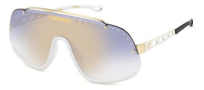 CARRERA da sole maschera oro blu per sci e ciclismo/motociclismo.