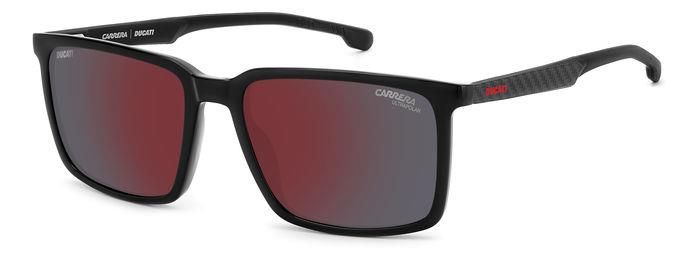 Carrera Ducati nero polarizzato con l'asta in carbonio
