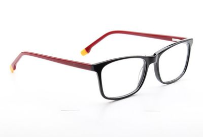 PIGRECO squadrato nero-rosso