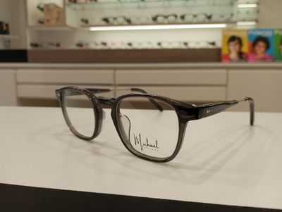 Michael Optical rotondo grigio con asta regolabile Michael Optical rotondo grigio con asta regolabile