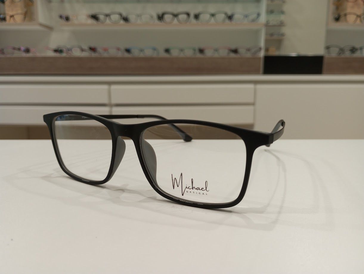 Michael Optical squadrato nero-grigio
