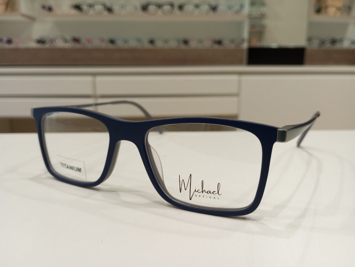 Michael Optical squadrato blu
