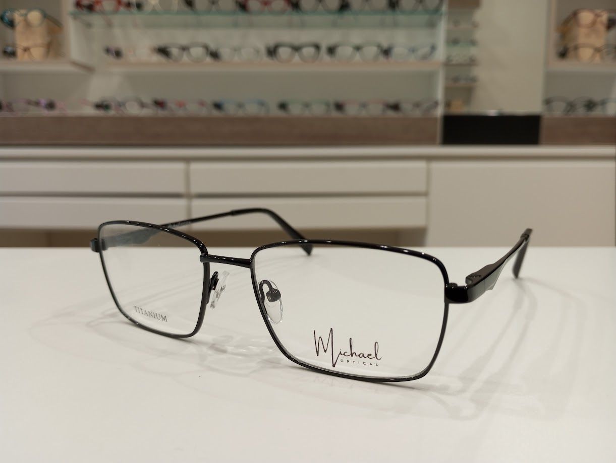 Michael Optical rettangolare nero