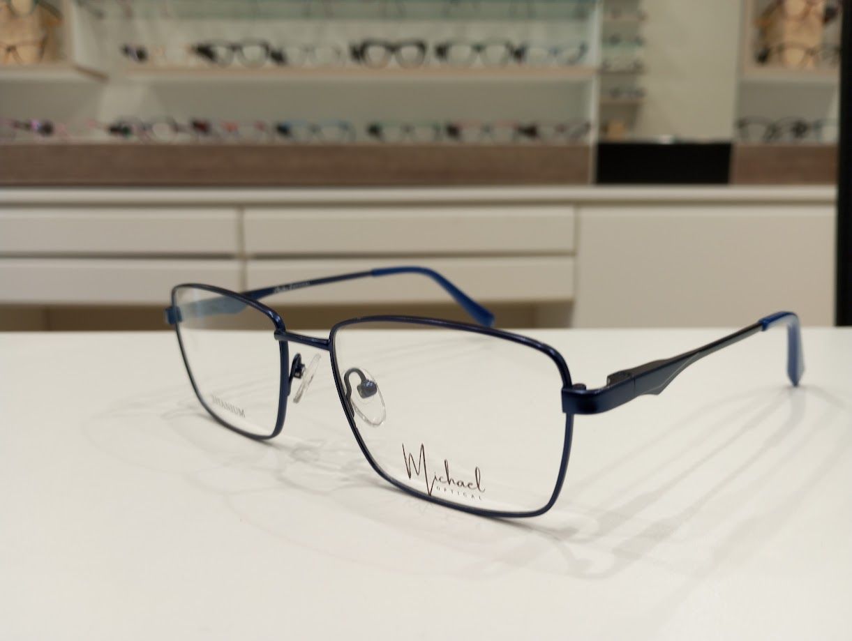 Michael Optical rettangolare blu