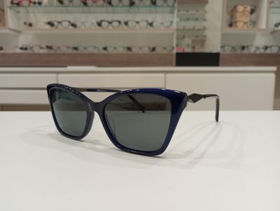 Michael Optical da sole a farfalla blu Michael Optical da sole a farfalla blu