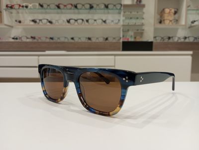 Michael Optical da sole squadrato blu-maculato Michael Optical da sole squadrato blu-maculato