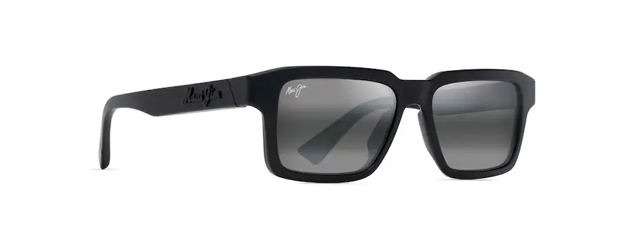 Maui Jim Kahiko squadrato nero basso specchiato