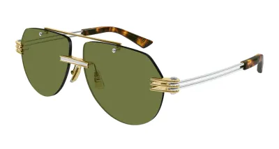 Bottega veneta da sole glasant oro-verde BV1342S 003 Bottega veneta da sole glasant oro-verde BV1342S 003