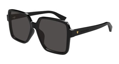 Bottega veneta da sole quadrato alto nero BV1317S 001 Bottega veneta da sole quadrato alto nero BV1317S 001