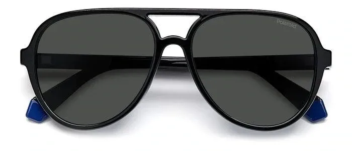 Polaroid da sole a doppio ponte nero