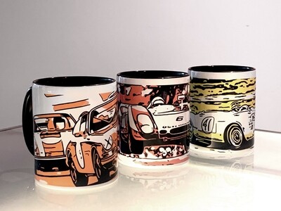 Collection of 3 'Sportomotive Original' Art Mugs - Race Edition