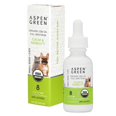 Small Dogs &amp; Cats Organic Full Spectrum CBD Oil – Unflavored