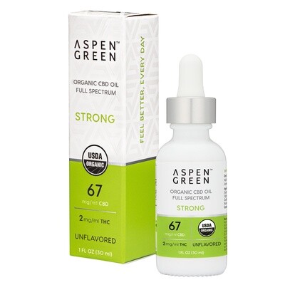 Strong Organic Full Spectrum CBD Oil – Unflavored
