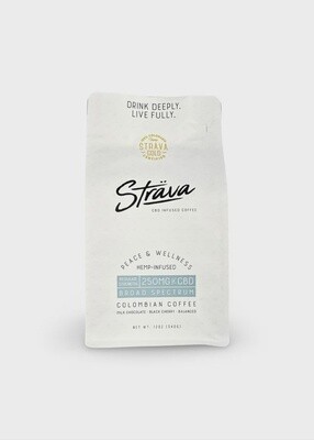 Whole Bean - CBD Coffee - Regular Strength 10mg CBD/Serving - Medium Roast (12oz Bag)