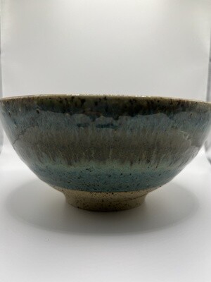 Green, Blue, and Brown Speckled Bowl