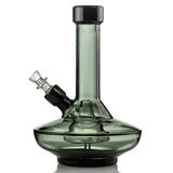 GRAV® Small Wide Base Water Pipe In Smoke with Black Accents