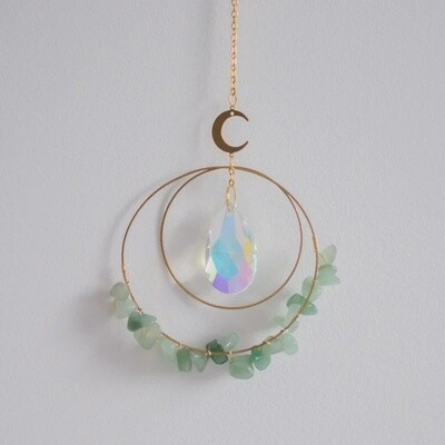 Aventurine &amp; Crystal Suncatcher