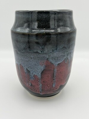 Multi Colored Oil Spot Vase