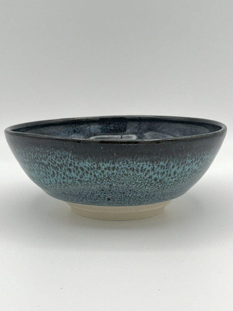 Blue Oil Spot Bowl