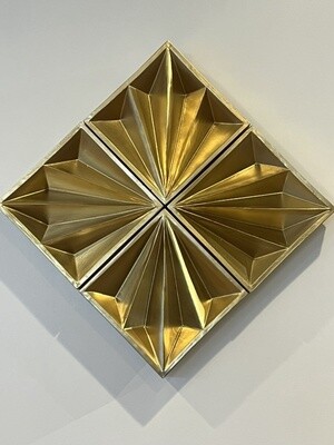 Gold Slip-Cast Wall Hanging