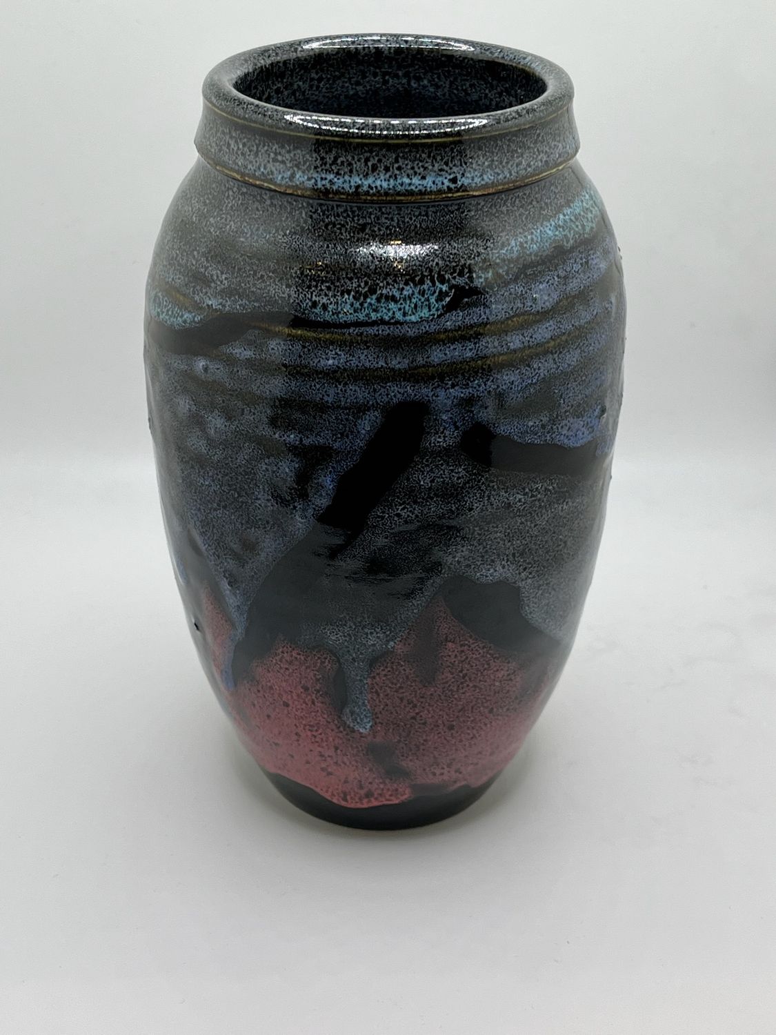 Small Multi Colored Oil Spot Vase