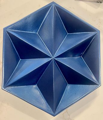 Blue Slip Cast Wall Hanging