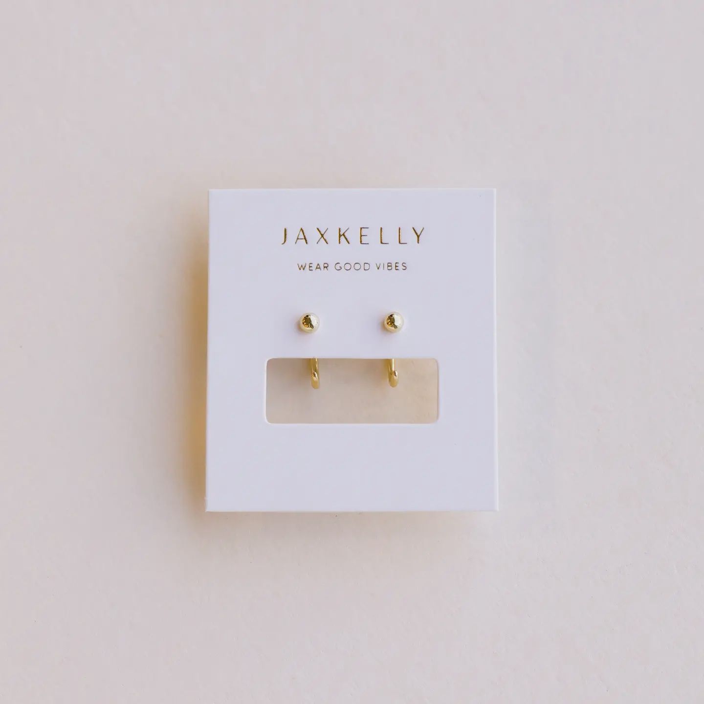 Huggies - Gold Sphere - Earring