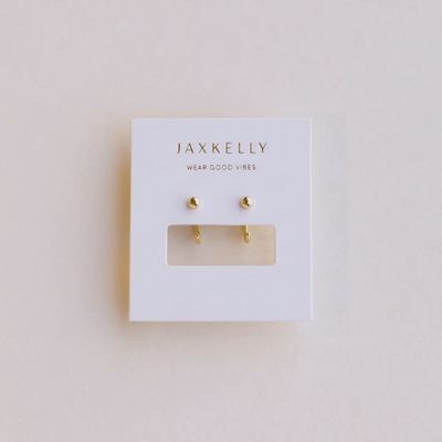 Huggies - Gold Sphere - Earring