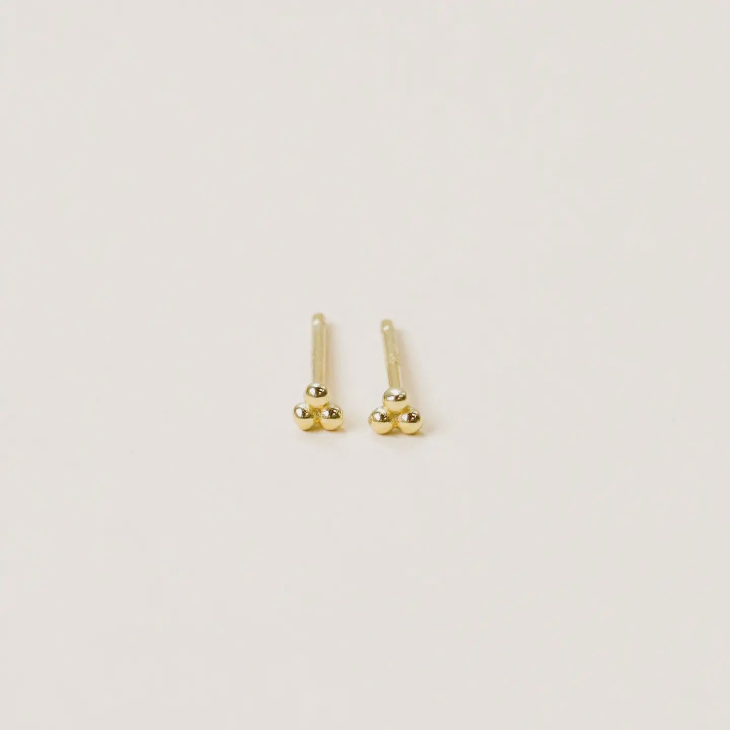 Stud - Tiny Ball Trio - Earring