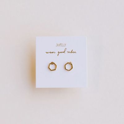 Minimalist - Hexagon - Earring
