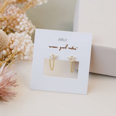 Chain Huggie - Cluster - Earring