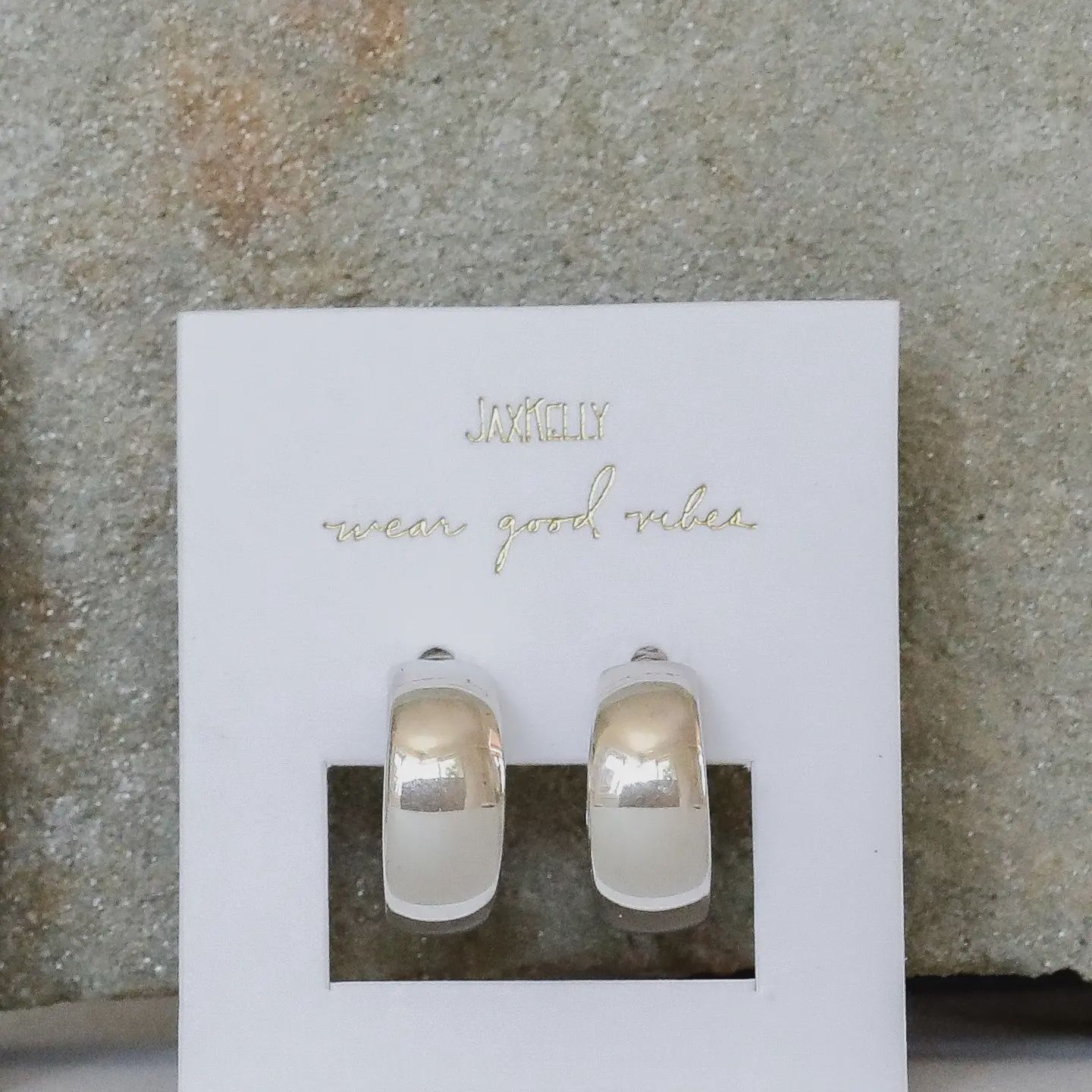 Silver Hoop - Wide - Earrings