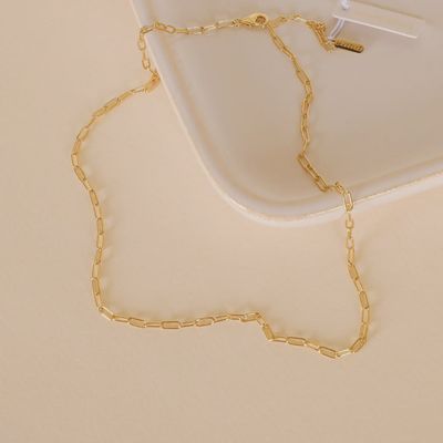 Small Link Chain Necklace - 18k Gold Plated
