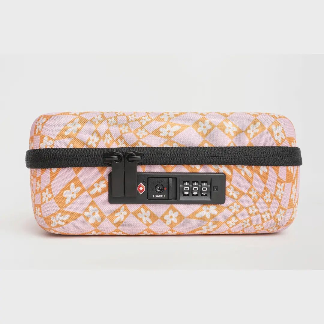 Lockbox with Combination Zipper Lock, Material: Hazey Daisy