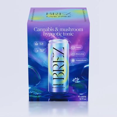 BRĒZ Drift | 5mg THC, 75mg CBD | Wild Blueberry &amp; Lotus