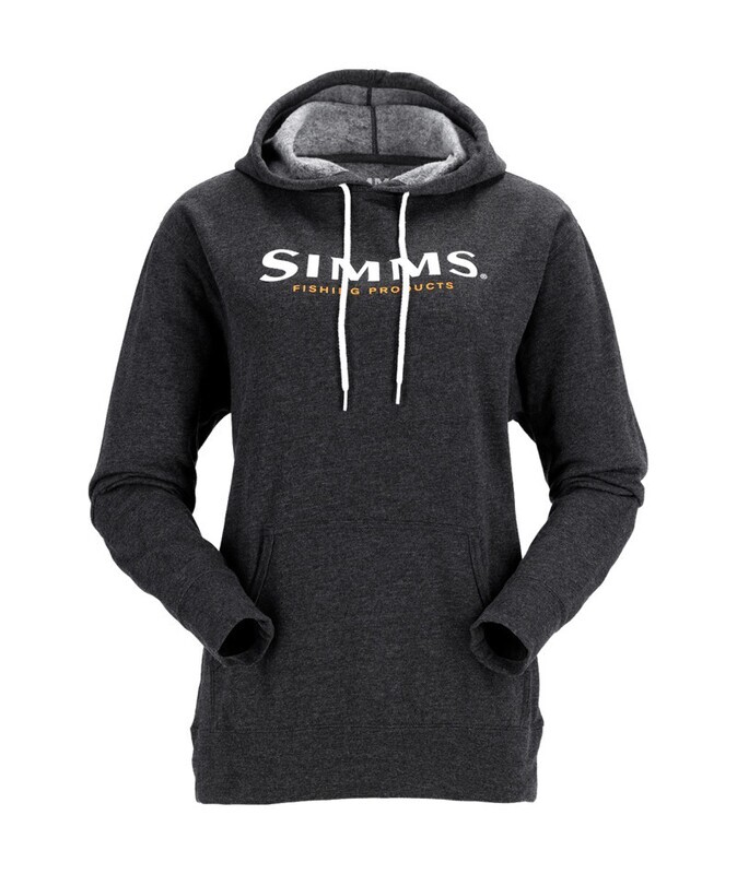 W&#39;s Simms Logo Hoody, Color: Charcoal Heather, Size: L