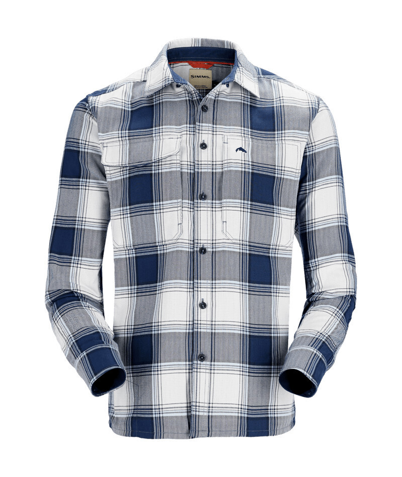 M&#39;s Guide Flannel, Color: Navy/White Dimensional Buffalo, Size: M