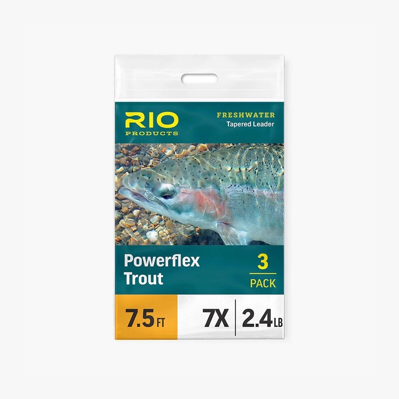 PowerFlex Knotless 9ft Leaders 3 Pack