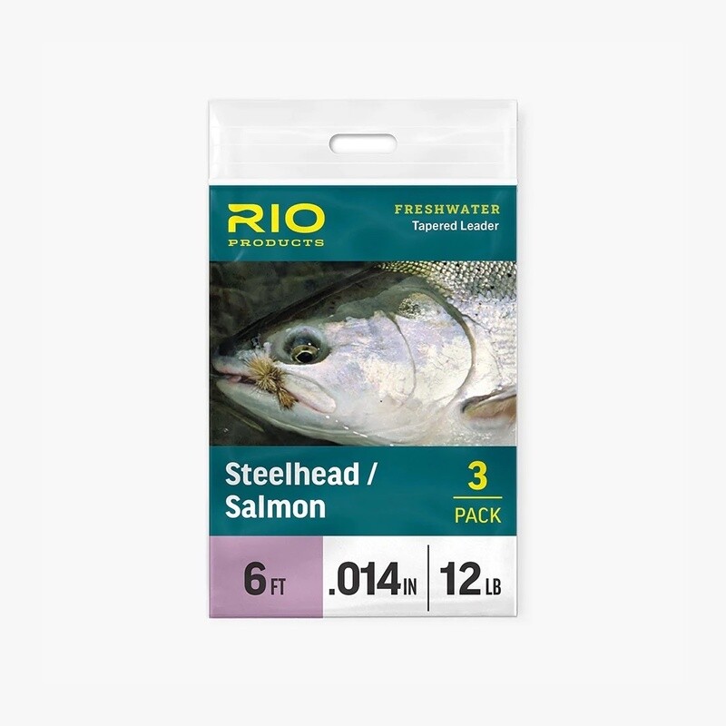 Steelhead/Salmon Leader, 9ft, 12 lb, 3 Pack