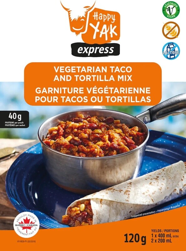 Vegetarian taco or tortilla mix