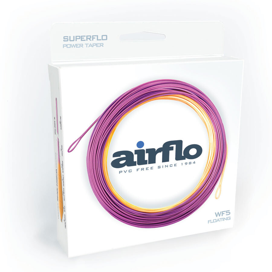 Airflo Superflo Power Taper WF, Color: SUNBURST / PURPLE, Size: WF5F