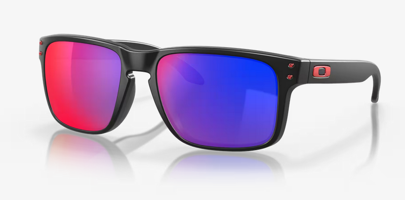 HOLBROOK MATTE BLACK W/ POSITIVE RED IRIDIUM