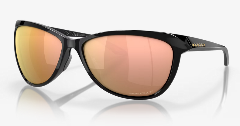 PASQUE POLISHED BLACK W/ PRIZM ROSE GOLD POLARIZED