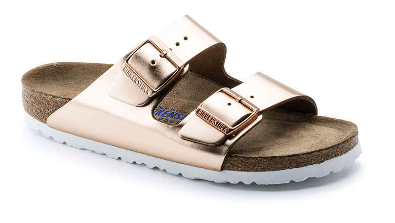 Arizona Soft Footbed Metallic Copper Leather N