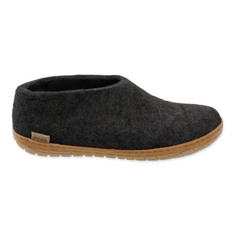 Glerups Shoe Honey Rubber, Color: Charcoal, Size: 45