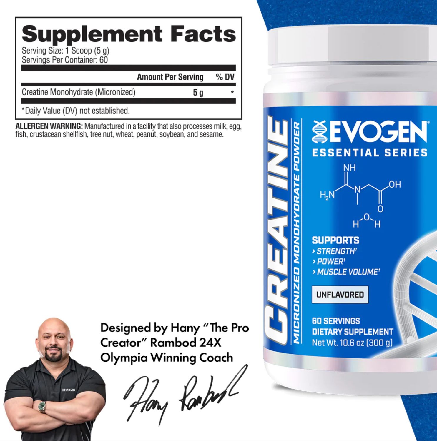 Evogen Creatine Monohydrate 300g